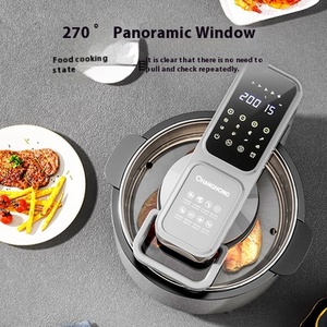 8L görsel hava yağsız büyük kapasiteli elektrikli fritöz otomatik rotasyon patates kızartma makinesi çok fonksiyonlu fırın Dropship - Product Image 6