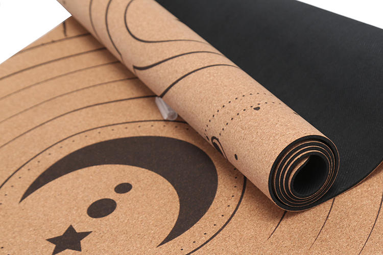 Tapis de Yoga en Liège - Design Noir 02