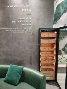 Modern Cigar Display Humidor with Precise Temperature and <strong>Humidity</strong> Control Smart Lacquer Finish Cabinet - Product Image 6