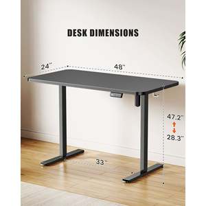 AJUNION Geräuscharmer Home-Office-Schreibtisch Elektrischer Stehpult Computer tisch mit Splice Board Child Lock-Speicher funktion - Product Image 4