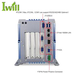 DC 9V to 36V Wide Voltage Embedded PC Cele Ron 3867U Industrial <strong>Computer</strong> <strong>Systems</strong> for <strong>Linux</strong> with 6USB 2LAN 3PCI 1PCIE in Stock