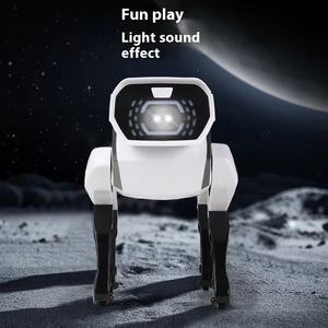 Programación AI Smart Dog Toy-Robot mecánico controlado por voz Aprende la codificación a través del baile y las historias