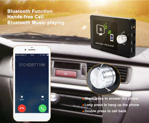 2.8インチカラフルスクリーンカーダブラジオアダプターFmトランスミッターBluetoothレシーバーハンズフリーカーキットMp3音楽再生 - Product Image 6
