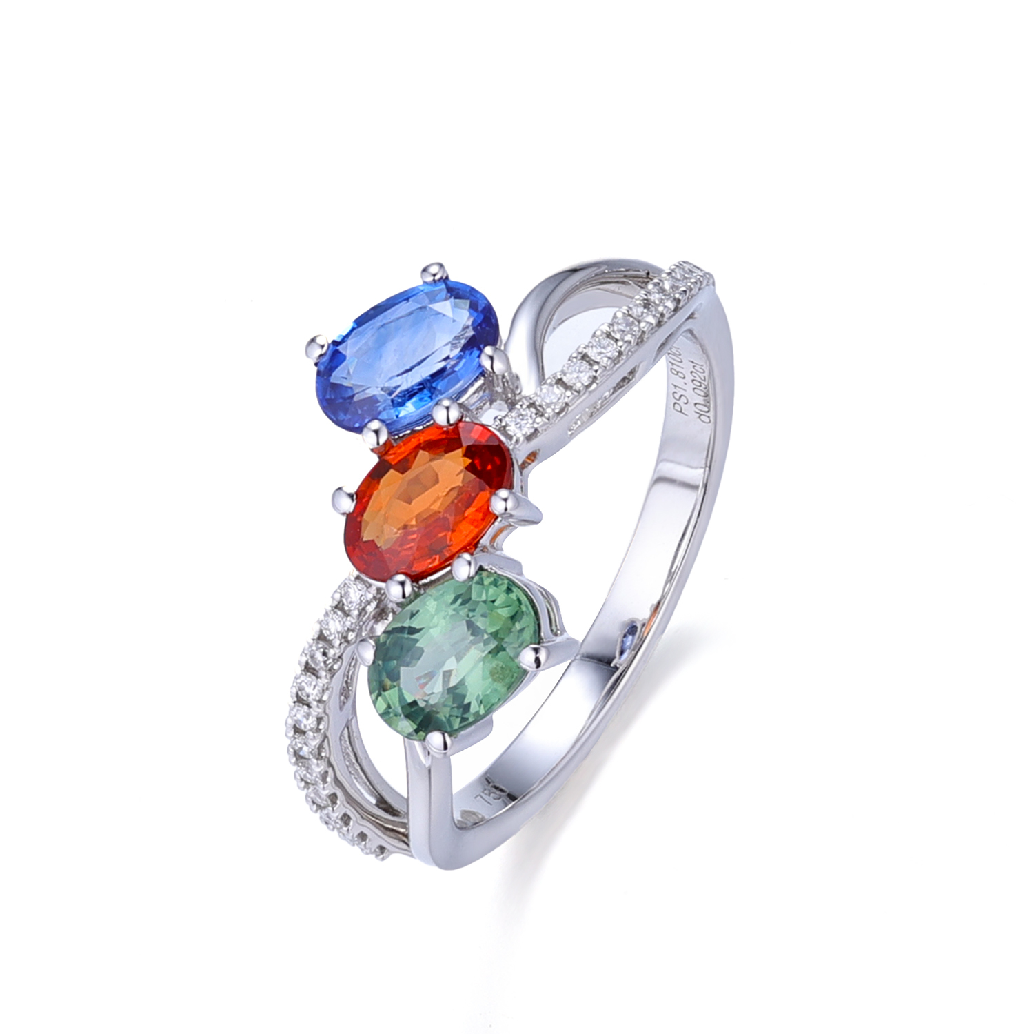18K White Gold
