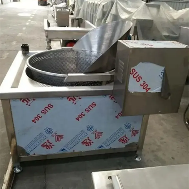 Round pot rectangle pot 100-500kg per hour automatic snack batch fryer potato chips industrial