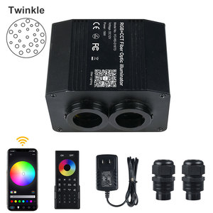 Iluminador de fibra óptica RGB + CCT, 2 zonas, función centelleante, DC12V, 16W, fuente de luz para conciertos, efectos especiales de estrellas, 2 zonas - Product Image 2