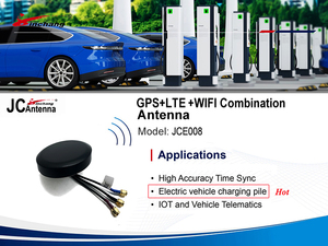 Jce008 3 Trong 1 GPS LTE <span class=keywords><strong>Wifi</strong></span> Kết Hợp Ăng Ten Ba Ban Nhạc Truyền Thông Ăng Ten Gắn 4G Puck Ăng Ten Cho Router IOT - Product Image 4