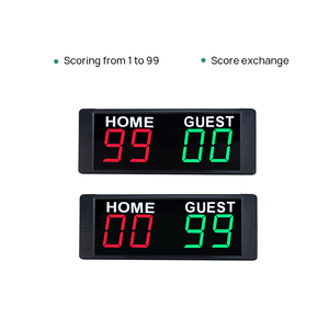 Ganxin цифровая электронная Магнитная Беспроводная баскетбольная игра Scoreboard со встроенной перезаряжаемой батареей светодиодный мини-Scoreboard - Product Image 4