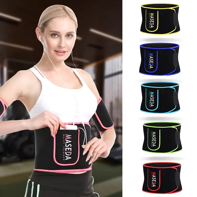 Ks-5010#Silver Ion Stomach Wrap Neoprene Custom Waist Trimmer Slimming Waist Trainer Sauna Belt Sweat Belt Lumbar Belts