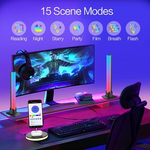 Modern RGB Color-Changing <strong>LED</strong> Night <strong>Light</strong> for Bedroom and Living Room App-Controlled Ambient Mood Music <strong>Light</strong> for Parties - Product Image 3
