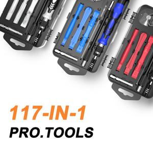 Bytool Electronics 117-in-1-Präzisionsschraubendreher-Set Industrielles PS4 Xbox One Nintendo-Reparatur-Toolkit für Spiel plastik
