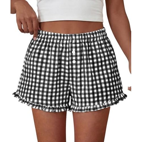 Plaid Black White