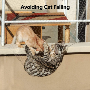 ตาข่ายป้องกันหน้าต่างสำหรับแมวตาข่ายกันนกทำจาก PE แบบปรับแต่งได้มีตะขอเหนียวสำหรับงานหนัก - Product Image 3