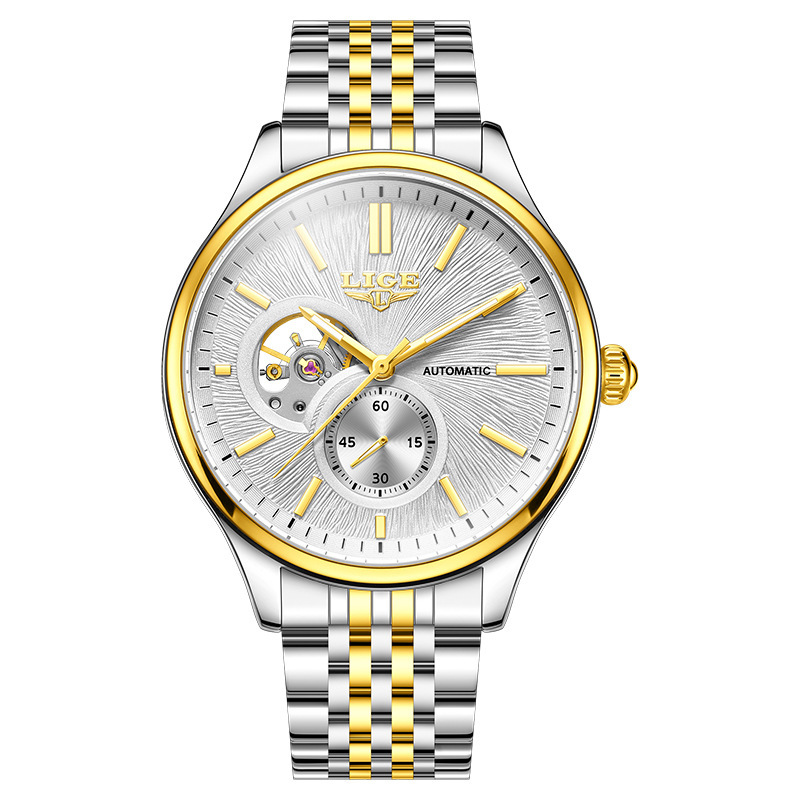 Gold and white