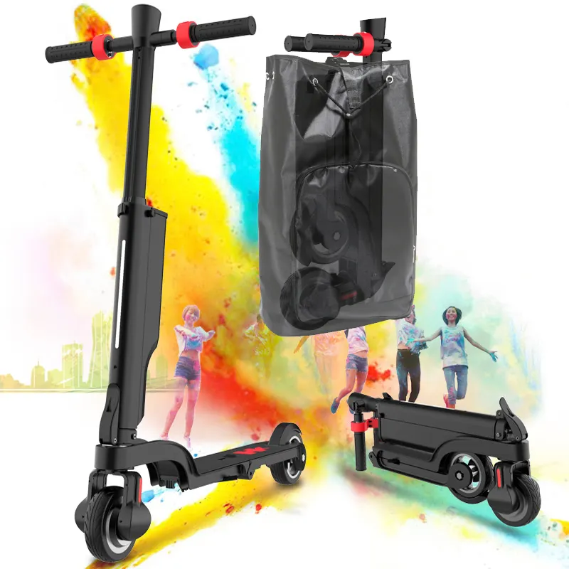 The Good looking Portable Backpack Design Kick Mini E Scooter 250W 12Kg Light Weight Motor Folding Electric Scooter For Sale