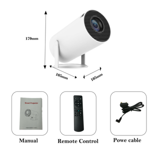 HY300 PRO MIni taşınabilir projektör, çift bantlı WIFI6 5G kablosuz 1080 Bluetooth Android 11, 5.2 ° dönebilen 4K 180 P desteği - Product Image 3