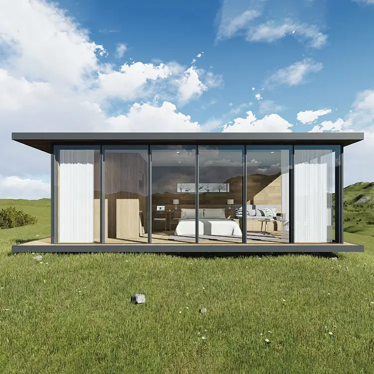 Gemeubileerd Licht Stalen Structuur Geprefabriceerde Luxe Villa Twee Verdiepingen Prefab Huis