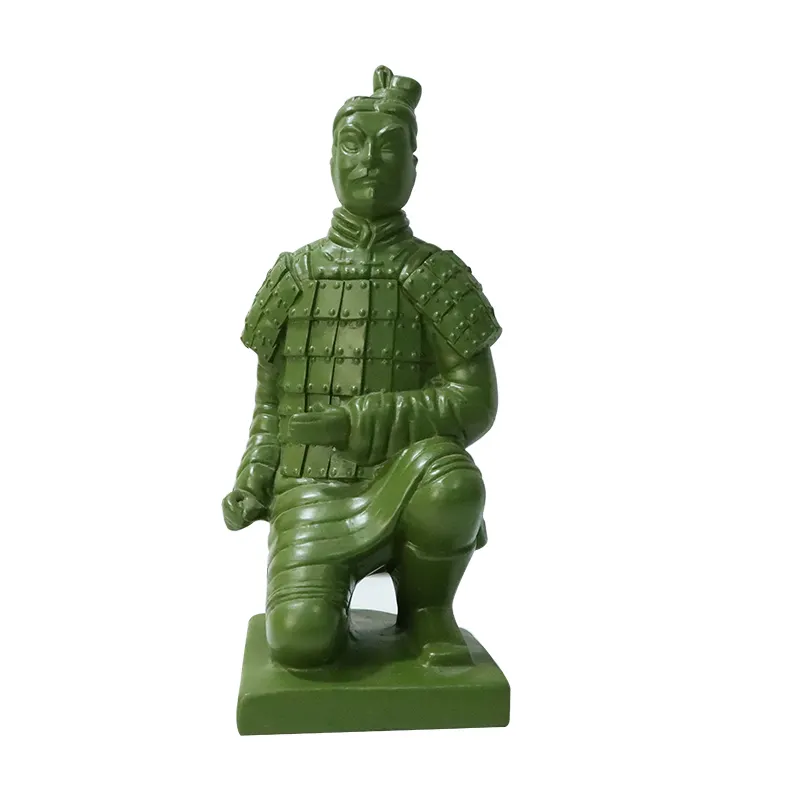 Regalo souvenir di viaggio artigianale in resina, statuetta di Qin Shihuang in Terracotta, guerrieri e cavalli per souvenir