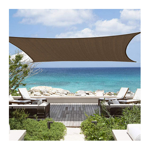 Henan Feiju vendita calda marrone cortile Hdpe piscina parasole parasole vela parasole spiaggia