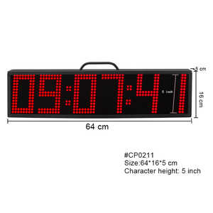 CHEETIE CP33 Programmier bare 2-seitige LED 5-Zoll-6-stellige Countdown-Uhr Digitale Stoppuhr Timer-Renn uhr - Product Image 6