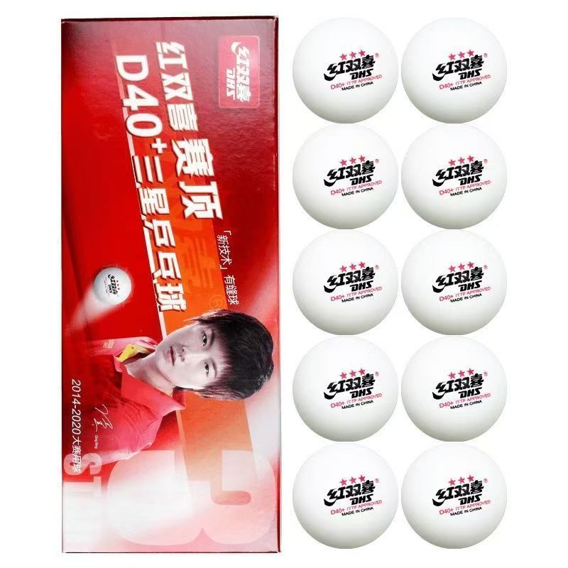 Balles de tennis de table 3 étoiles Double Happiness