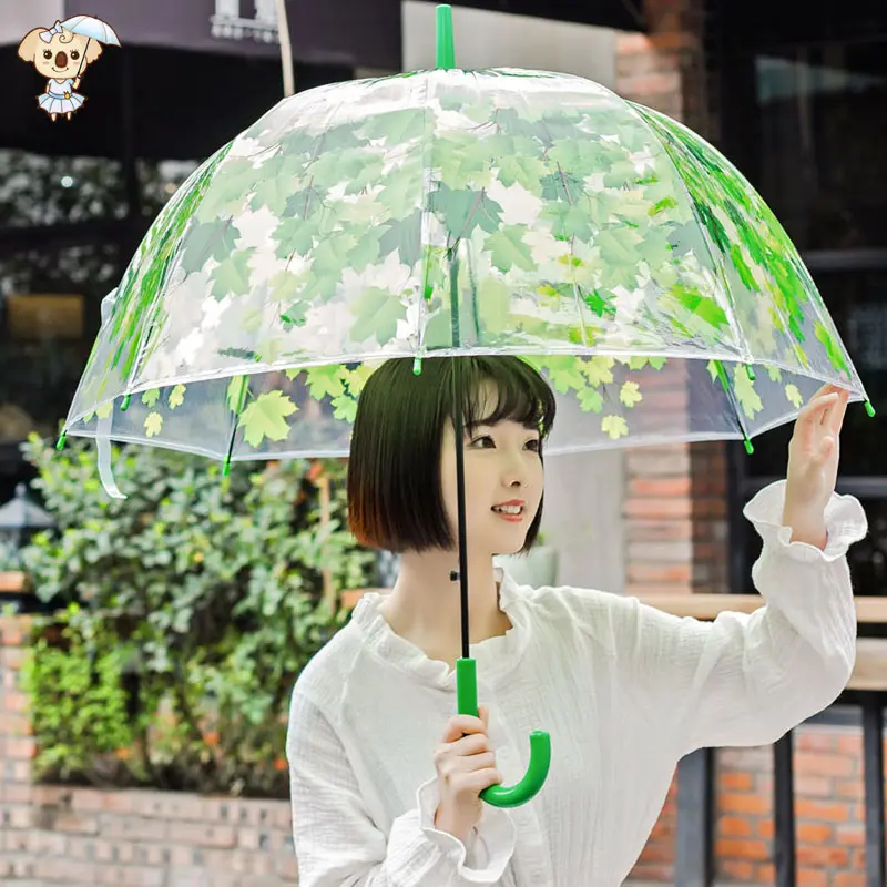 Parapluie Transparent droit, impression personnalisée, grand format, Transparent, prix d'usine