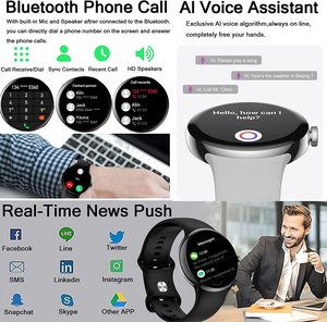 Linwear 2025クリスマスプロモーション時計LA24 AMOLEDスクリーンディスプレイ1.3 "Google Pixelスマートウォッチ付きスマートウォッチ - Product Image 4