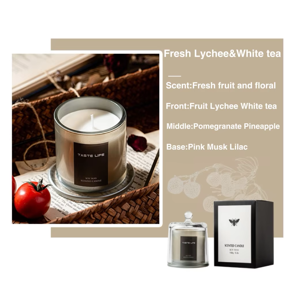 Lichi fresco y té blanco