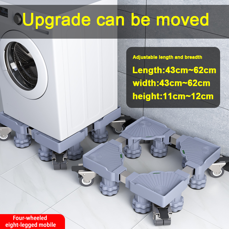 4 roues et 8 pieds Gris