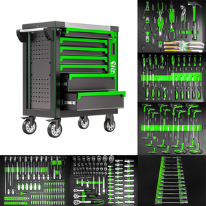专业7抽屉工具组箱车库工具箱推车机械用户储物工具柜 - Product Image 2