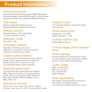 Nhà Máy Bán buôn New 5 loại hoàn toàn tự động <span class=keywords><strong>Blood</strong></span> <span class=keywords><strong>Analyzer</strong></span> động vật tế bào máu <span class=keywords><strong>Analyzer</strong></span> thú y <span class=keywords><strong>Blood</strong></span> <span class=keywords><strong>Analyzer</strong></span> - Product Image 5