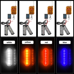 Yosovlamp Ultra-Thin 6LED Daytime Running Lights One-to-Four Car Grid Flashing Lights 18 Modes Wireless Remote <strong>Control</strong> A4 A3 <strong>K5</strong> - Product Image 6