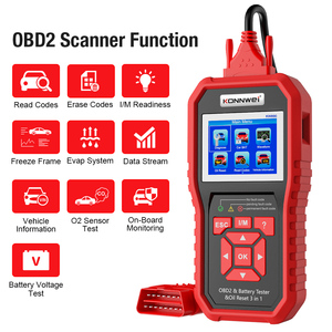 KONNWEI KW890プロ用OBD2カースキャナーバッテリーテスターアナライザーオイルリセット診断ツール3-in-1自動車コード最新 - Product Image 2