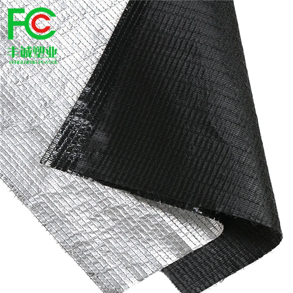 factory supply obscura greenhouse blackout thermal curtain/aluminum foil energy saving shade screen for greenhouse