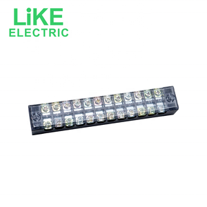 LiKE Electric TB-1506 Bloque de terminales 6 posiciones 15A Bloque de terminales Conector de bloque de terminales fijo - Product Image 4
