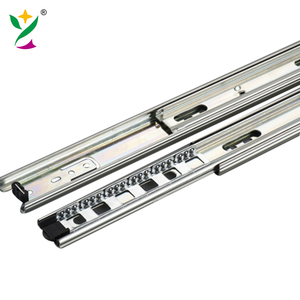 Deslizador de armario YUXING, guía de cajón de extensión completa, rodamiento de bolas, Canal telescópico, corredera de cajón de armario, cierre suave - Product Image 5