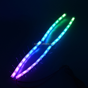 12V Remote Control RGB 7colors Switchback Turn signal Flowing Running Car <strong>Led</strong> Crystal <strong>Tear</strong> Eyes Flexible <strong>Led</strong> DRL Strip Light - Product Image 6