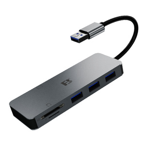 FB CR718-30 Metal 3 port usb 3.0 hub ile 2 yuvası tf cf 6 in 1 kart okuyucu CF X1 + X1 + TF X1 + USB-AX3 - Product Image 1