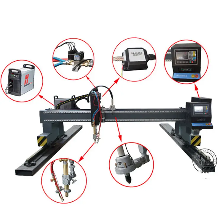 Mesin Las Orbital Pemotong Plasma Gantry Tugas Berat untuk Baja Tahan Karat