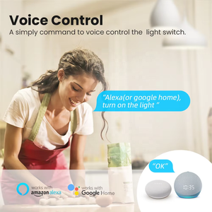 Módulo de interruptor inteligente SLS Zigbee 1 Gang Tuya 10A Relé Control remoto inalámbrico Sin cable neutro Compatible con Google Home Alexa - Product Image 4