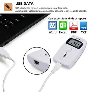 RC-4-registrador de datos de temperatura Digital USB, Sensor NTC incorporado, termómetro de alta precisión, registrador de datos - Product Image 3