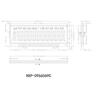 7 Bildschirm 6-stelliges Tn-Segment Hochwertige numerische benutzer definierte billige kleine Rechner 6-stellige LCD-Anzeige - Product Image 5