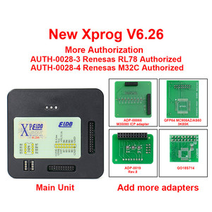 2022 neueste Version XPROG 6.26 ECU Programmer Neue Autor isierung hinzufügen Xprog PROG 6.26 Xprog EEPROM Adapter X-PROG M