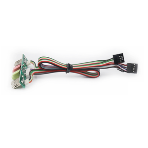 <strong>Computer</strong> Dual USB 2.0 Front Panel Mounted Extension Cable Audio <strong>Input</strong> <strong>Output</strong> Wire PCB Print Circuit Board - Product Image 3
