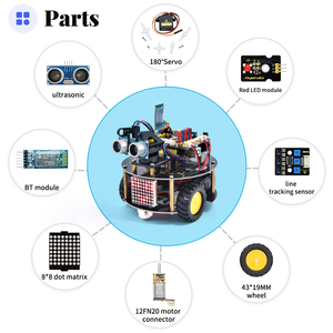 Keyestudio Robot elettronici Smart Little Turtle Robot V3.0 kit per auto per Robot di programmazione educativo Arduino