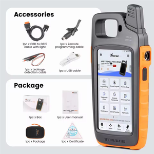 MINI OBD aracı fonksiyonu ile Xhorse VVDI anahtar aracı Max Pro destekler FD okuma gerilim ve kaçak akım TPMS anahtar programcı