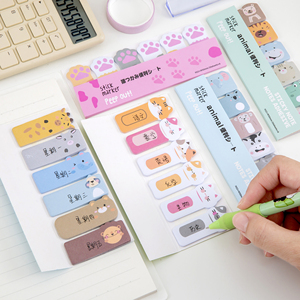 Khuyến mại cổ điển-phong cách tự dính Memo Pads đầy màu sắc dễ thương động vật đánh dấu cho trẻ em học sinh cá nhân trường - Product Image 1
