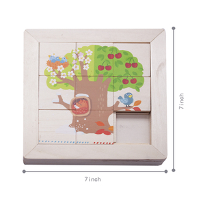 子供向け3D木製パズル教育漫画スライディングパズルメーカー - Product Image 5