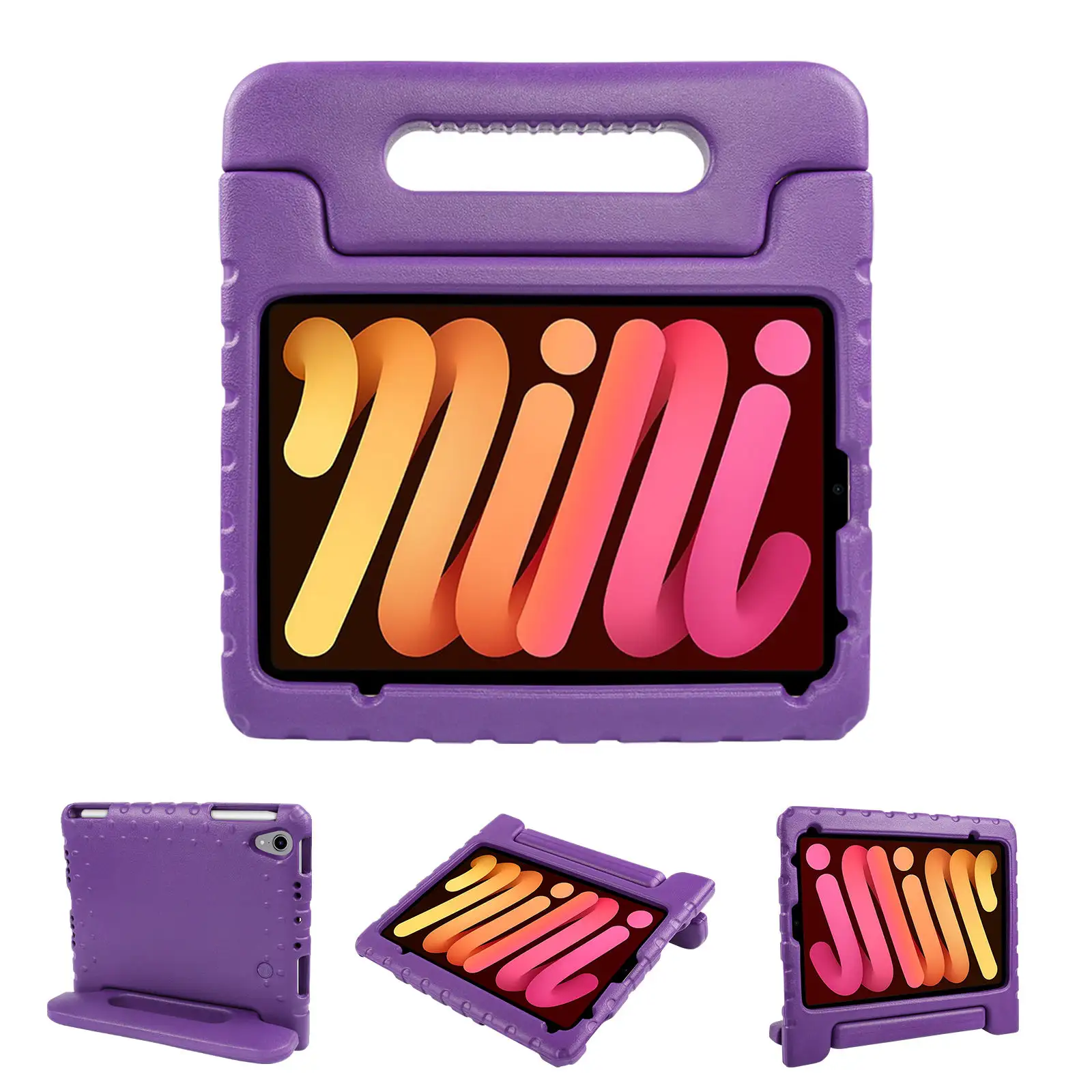 เคสแท็บเล็ตสําหรับ iPad Mini 6 พร้อมขาตั้ง EVA เต็มร่างกายวางป้องกันทนทานกันกระแทกเคสแท็บเล็ตกันกระแทกสําหรับเด็กผู้หญิง