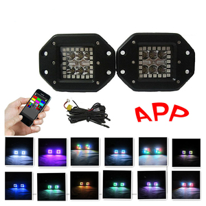 Square <strong>Led</strong> Work Light Waterproof IP67 <strong>Led</strong> Pod Cube Lights DC12V with RGB Halo <strong>2</strong> Pod 4 Pod - Product Image 5